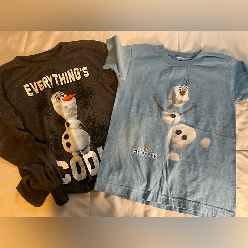 Disney Frozen long sleeve and short sleeve Big boys Tee cotton